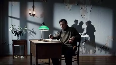 AI Video from prompt: A film scene with slow, melancholic movement, 20