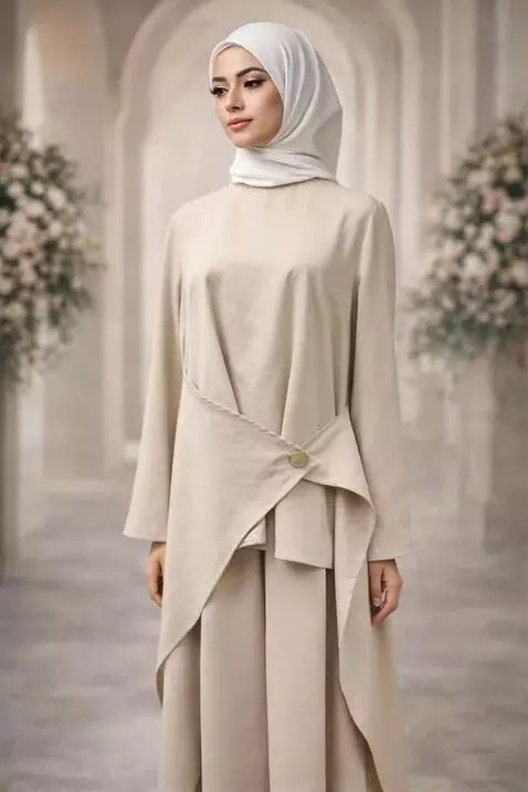 AI Video from prompt: A modest Islamic fashion video generated from th