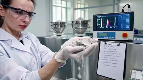 AI Video from prompt: "5-second cinematic video. Laboratory testing of