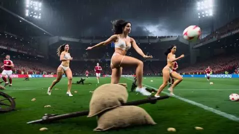 AI Video from prompt: England, Greater Manchester, Old Trafford. A Man