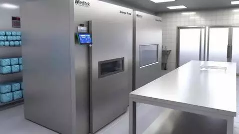 AI Video from prompt: Interior of a Russian hospital's Central Sterili