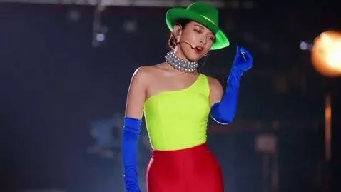 AI Video from prompt: A 20-year-old Chechen woman wearing a tight, one