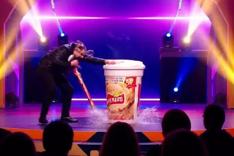AI Video from prompt: Create a high-energy, cinematic slapstick short 