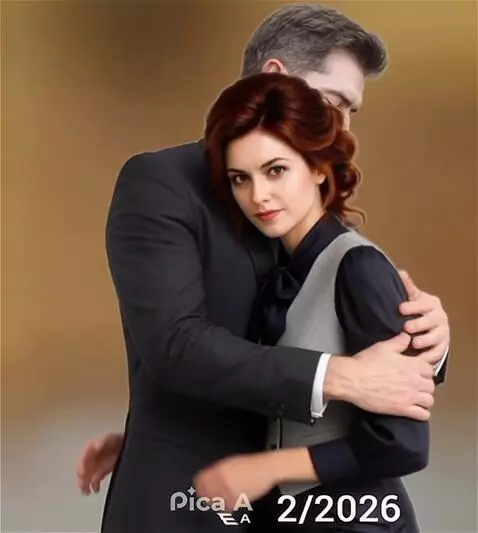 AI Video from prompt: A touching scene of a couple embracing in a cozy