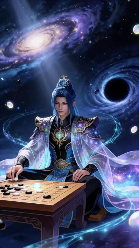AI Video from prompt: The surrounding action is lively as a man sits a