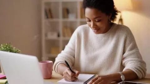AI Video from prompt: a sexy girl doing homework
