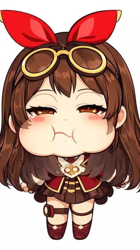 AI Video from prompt: make an animation of a girl  chewing without bac