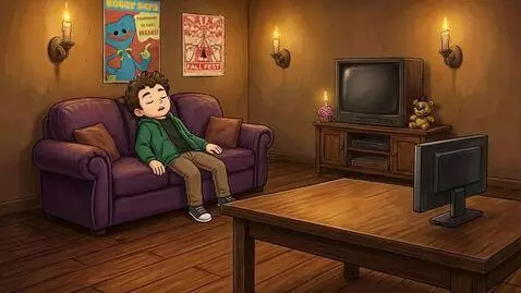 AI Video from prompt: my character snoring