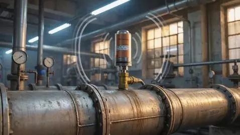 AI Video from prompt: Interior of a modern industrial facility. A hori