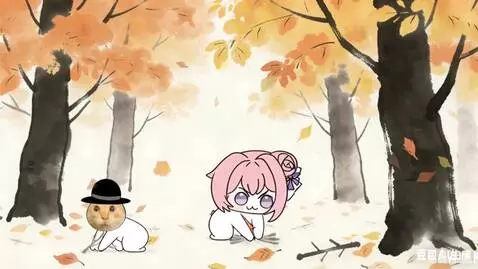 AI Video from prompt: Two characters walked to both sides and picked u