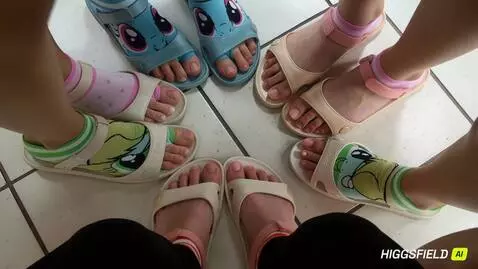 AI Video from prompt: Sandals Off And Feet