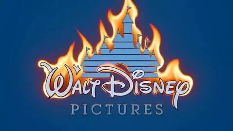 AI Video from prompt: Logo destroyed burning