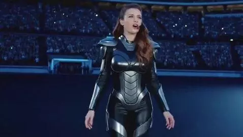 AI Video from prompt: 30-year-old Eva Sonnet in full-length leather fu