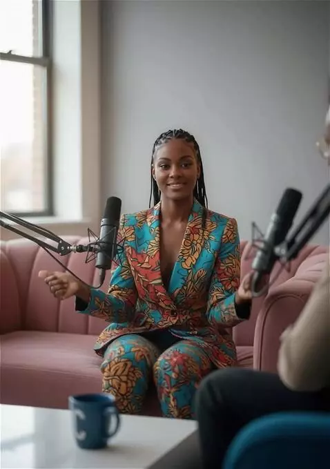 AI Video from prompt: The woman looking directly into the camera (the 