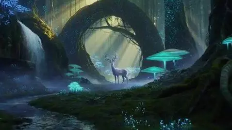 AI Video from prompt: magic foresst