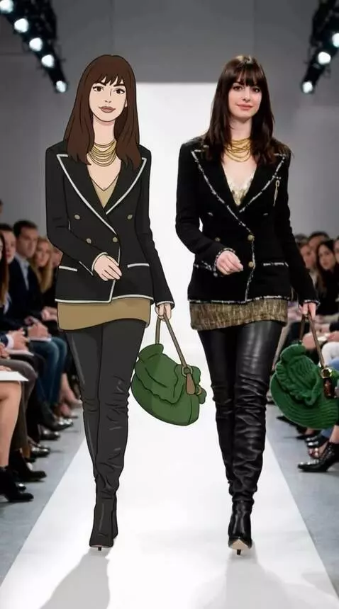 AI Video from prompt: These two Girls walk straight ahead