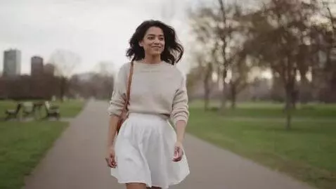 AI Video from prompt: She shows white panty