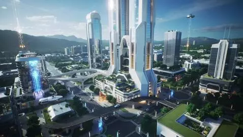 AI Video from prompt: a utopia sci-fi futuristic city, realistic, cine