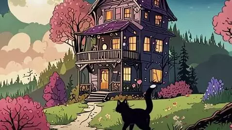 AI Video from prompt: Cat walk home