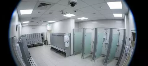 AI Video from prompt: a boy running to take a shower