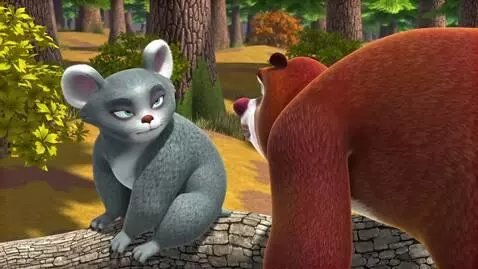 AI Video from prompt: A koala bear talking to a brown bear telling it 