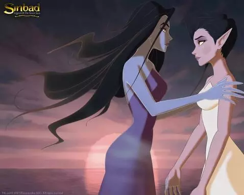 AI Video from prompt: Eris hug Chelsea (Ruby Gillman)