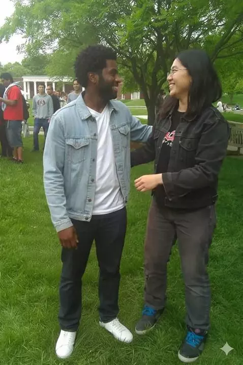 AI Video from prompt: they hug each other tenderly