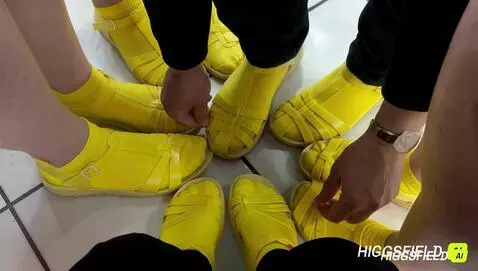 AI Video from prompt: Shoes Off And Socks Off And Smell Feet