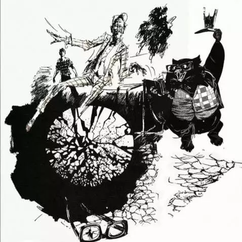 AI Video from prompt: Regent, with a clownish grimace, theatrically re