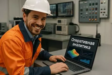 AI Video from prompt: The man in worker uniform and hard hat at the la