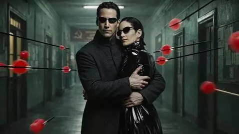 AI Video from prompt: Extreme slow motion: A man and woman dodge numer