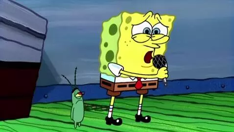 AI Video from prompt: An yellow sponge name Spongebob original 2005 (t