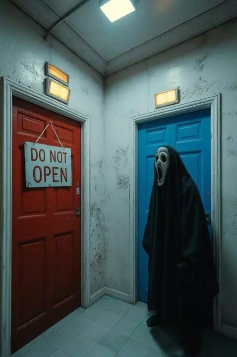 AI Video from prompt: Create video. Camera is slowly moving to blue do