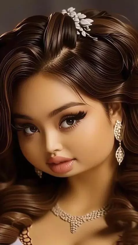 AI Video from prompt: A woman poses from various angles, quickly chang