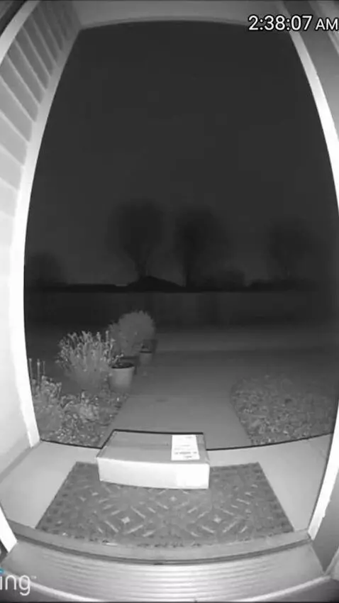 AI Video from prompt: Ultra realistic Ring doorbell security camera fo