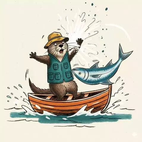 AI Video from prompt: A children's animated scene in a scruffy charcoa