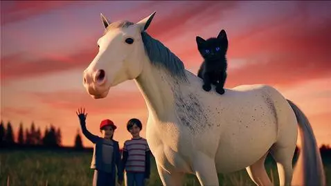 AI Video from prompt: A cute tiny kitten with blue eyes and black fur 