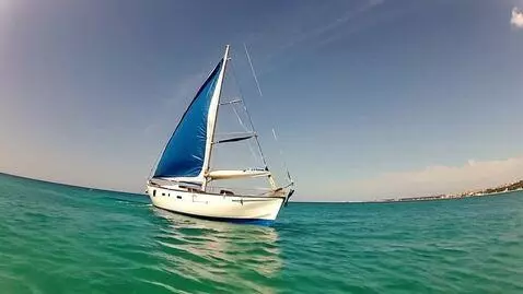 AI Video from prompt: sailing off coast of italy