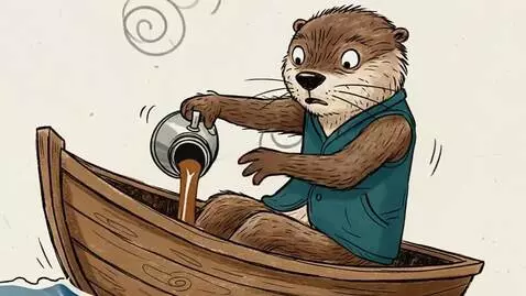 AI Video from prompt: A children's animated scene in a scruffy charcoa