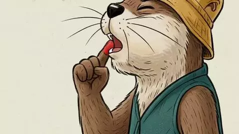 AI Video from prompt: A children's animated scene in a scruffy charcoa