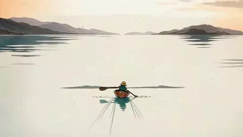 AI Video from prompt: A children's animated scene in a scruffy charcoa