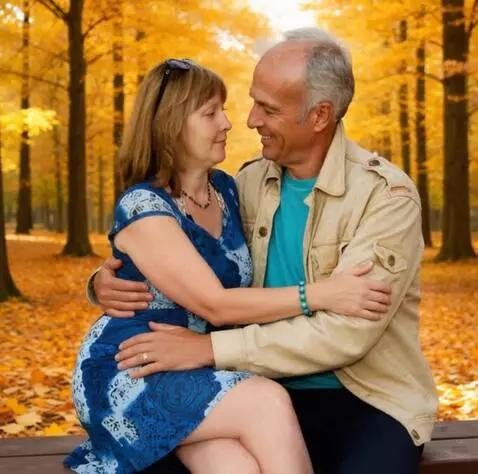 AI Video from prompt: A man and a woman kiss