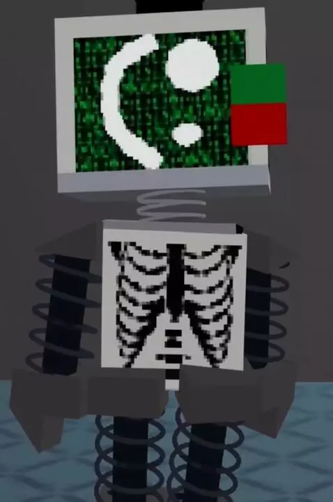 AI Video from prompt: make this y2k robot from roblox realistic