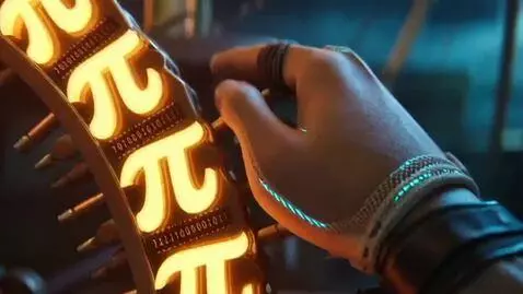 AI Video from prompt: Cinematic wide shot, a futuristic pirate ship ma