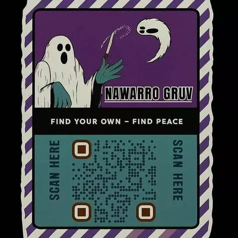 AI Video from prompt: the big ghost rests his hand on the edge of the 