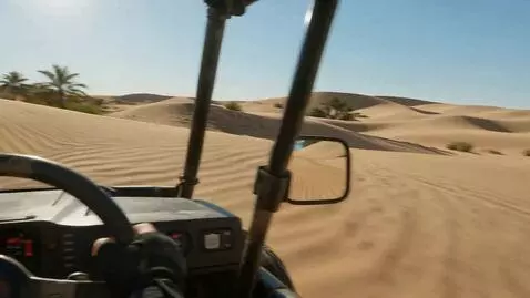 AI Video from prompt: It's a sunny day. Continuous first-person view. 