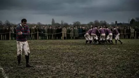 AI Video from prompt: Visual Action: A wide tactical shot. The game is