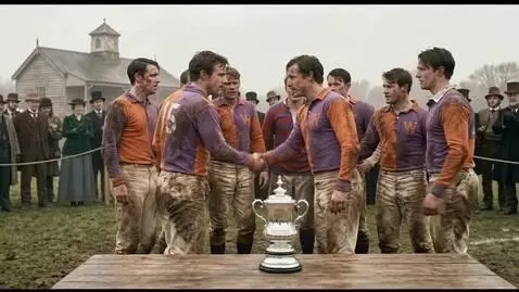 AI Video from prompt: Visual Action: The Wanderers players gather. The