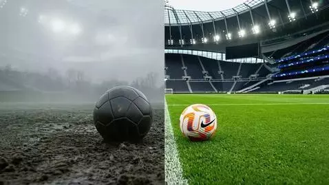 AI Video from prompt: Visual Action: A split screen or morph effect. T