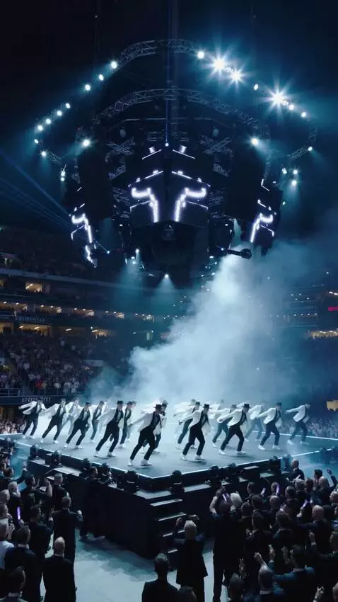 AI Video from prompt: Michael Jackson army, dozens of Michael Jacksons